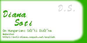 diana soti business card